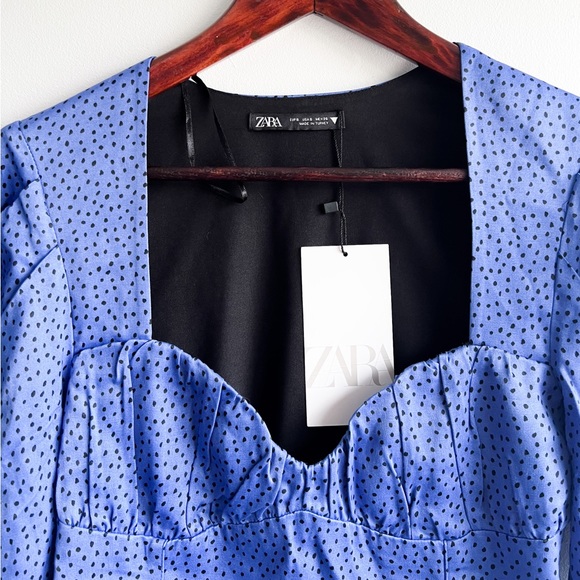 Zara Polka Dot Cropped Top - Picture 5 of 13